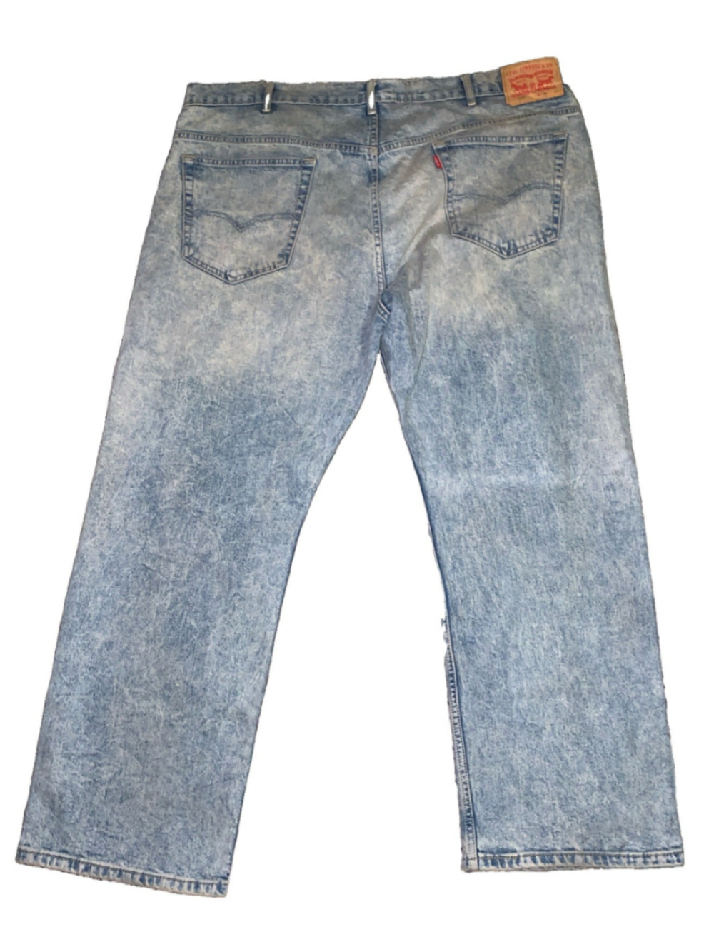 Levi’s 569 Loose Straight Fit Jeans 40x30 Workwear Distressed Light Wash Denim - Picture 10 of 16